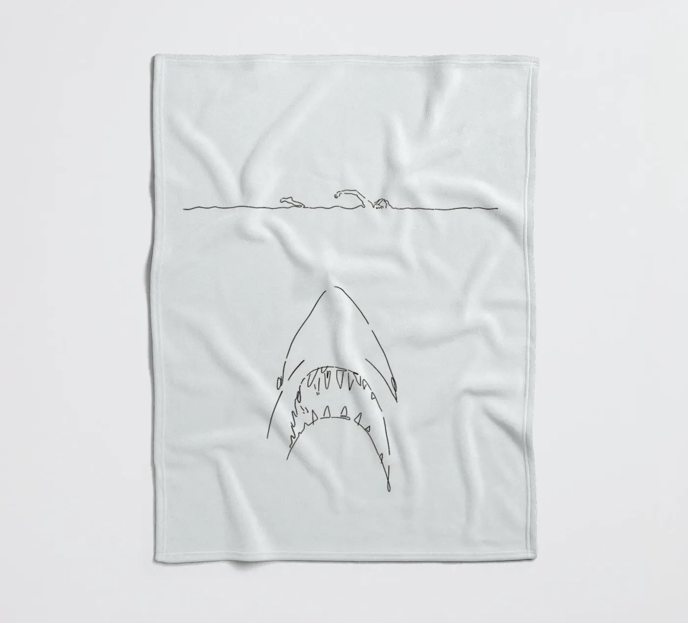 Jaws Fleecedecke von Ninhol