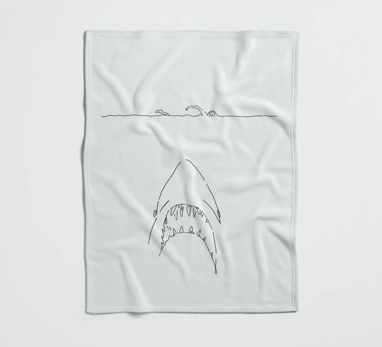 Jaws Fleecedecke von Ninhol