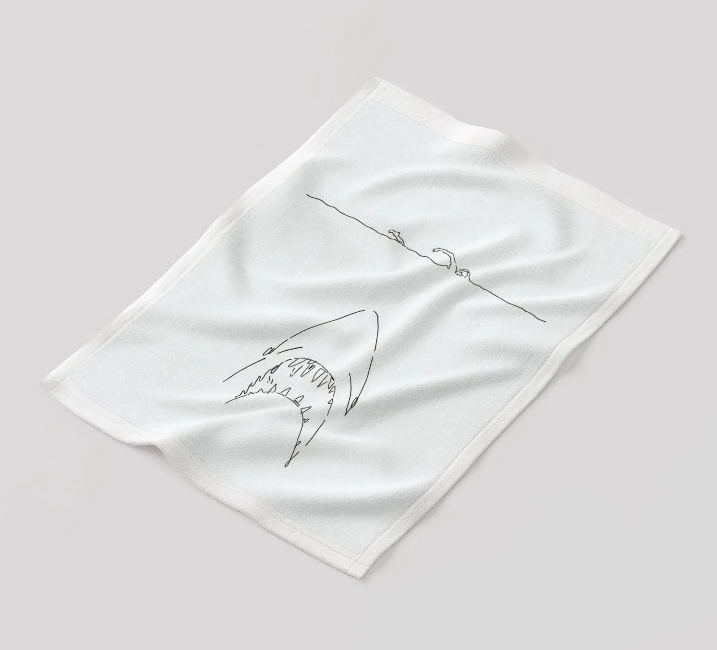 Jaws Fleecedecke von Ninhol