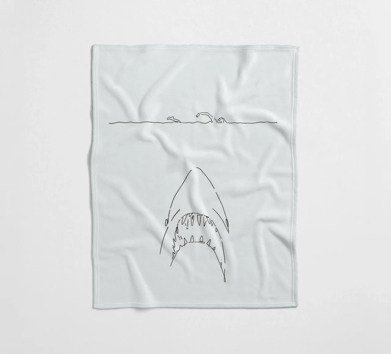 Jaws Fleecedecke von Ninhol