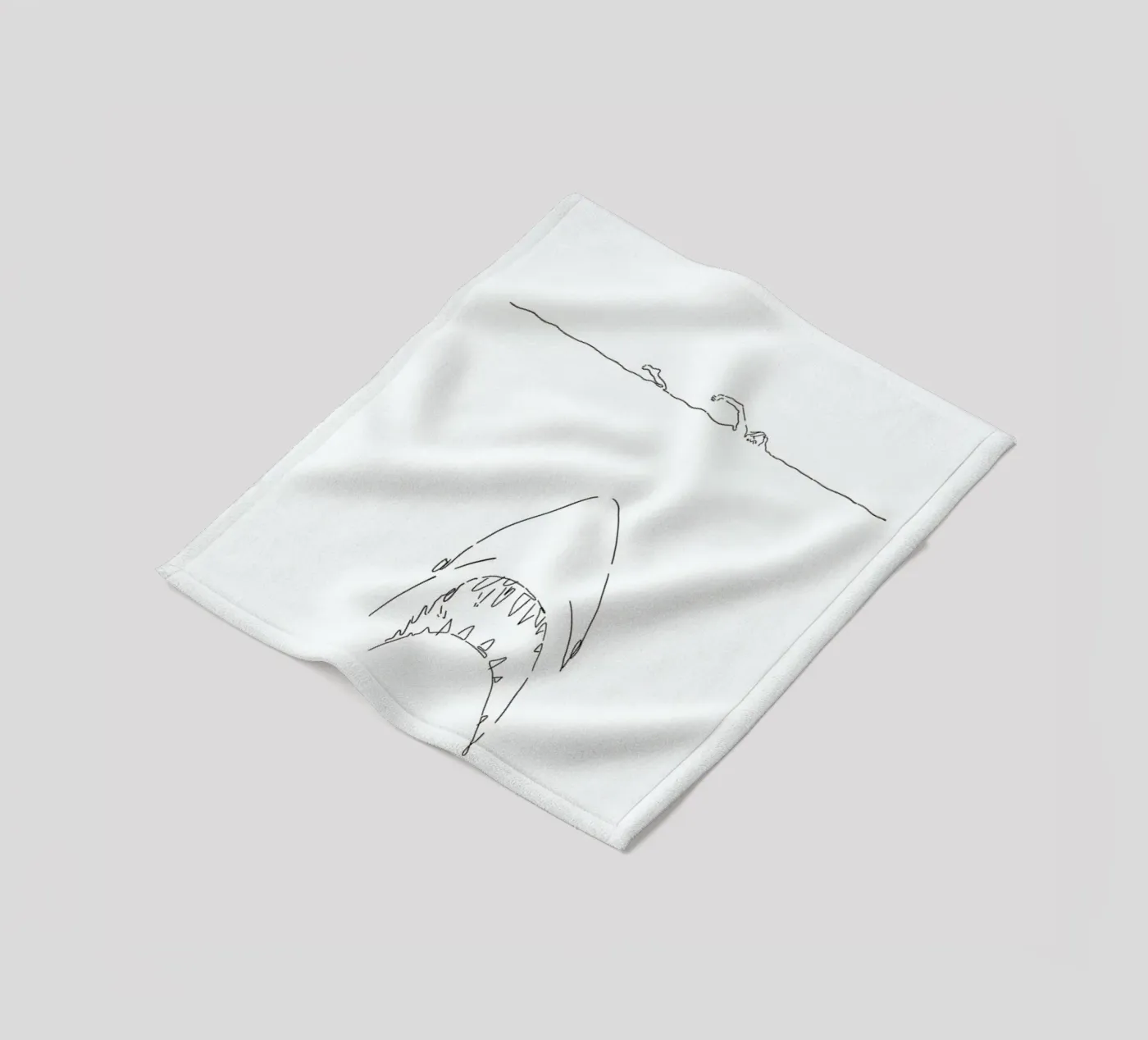 Jaws Fleecedecke von Ninhol