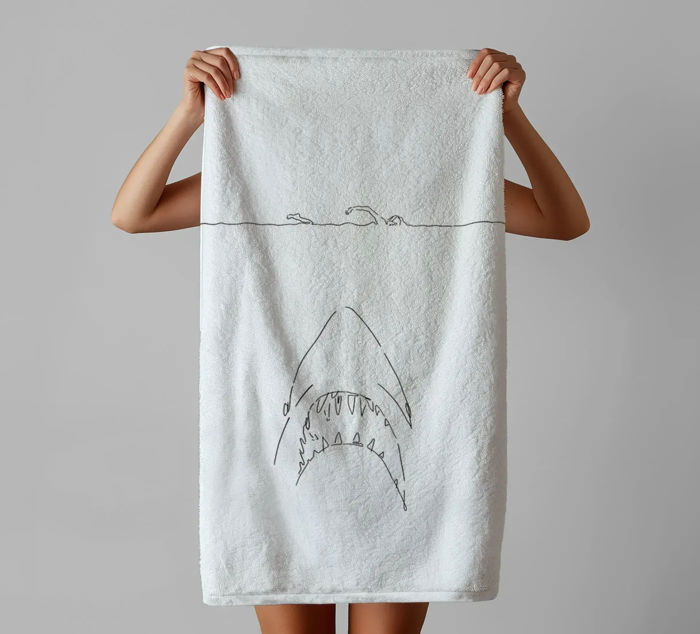 Jaws badhanddoek van Ninhol