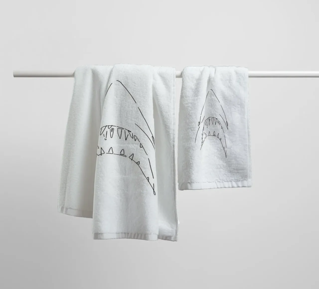 Jaws asciugamano da bagno da Ninhol