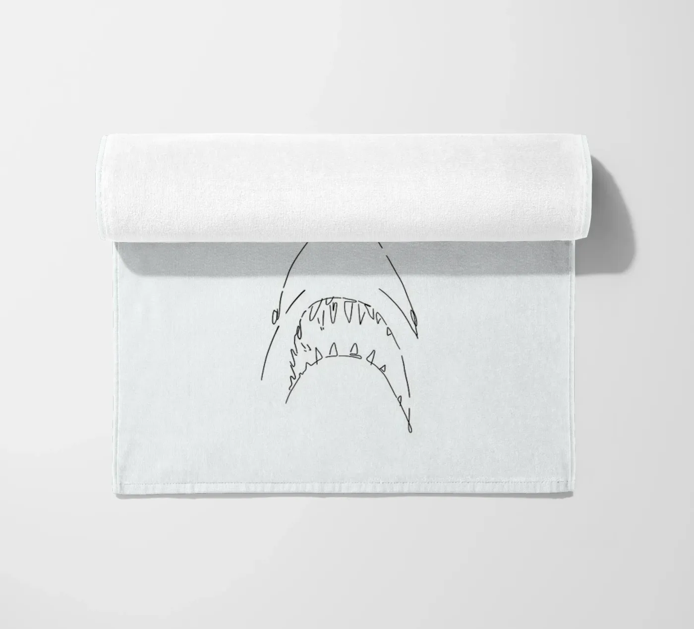 Jaws beach towel by Ninhol