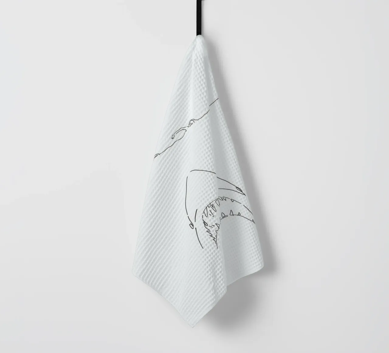Jaws canovaccio da cucina da Ninhol