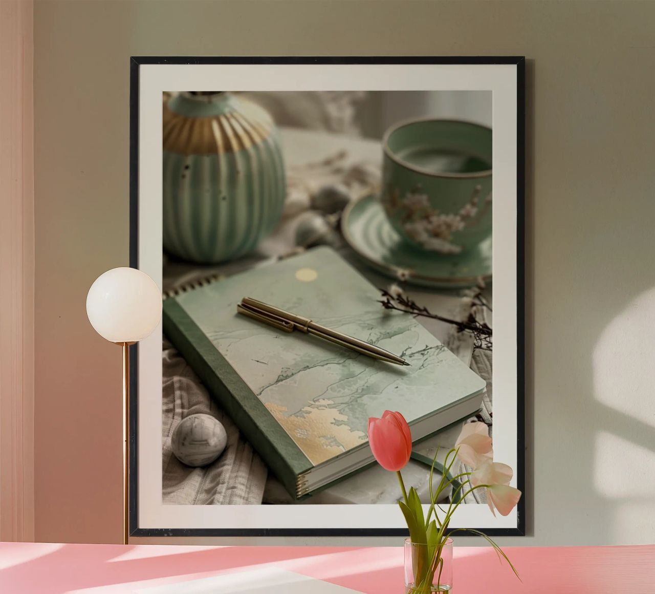 Rêverie à la menthe poster de PhotoVibe Decor