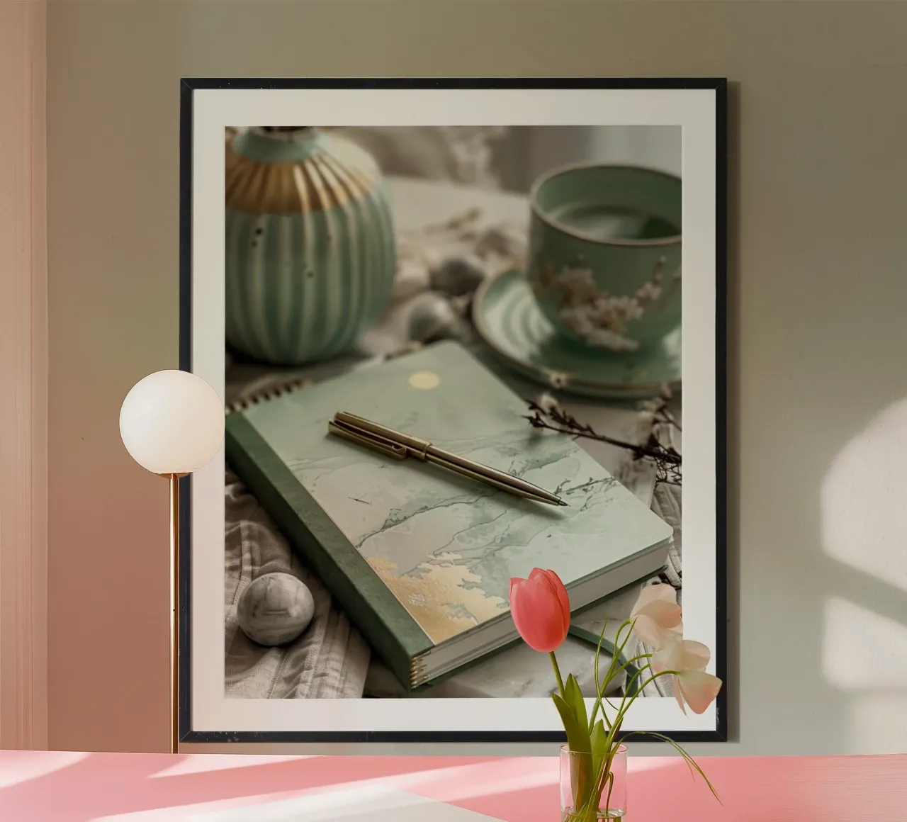 Mint Reverie hahnemühle by PhotoVibe Decor