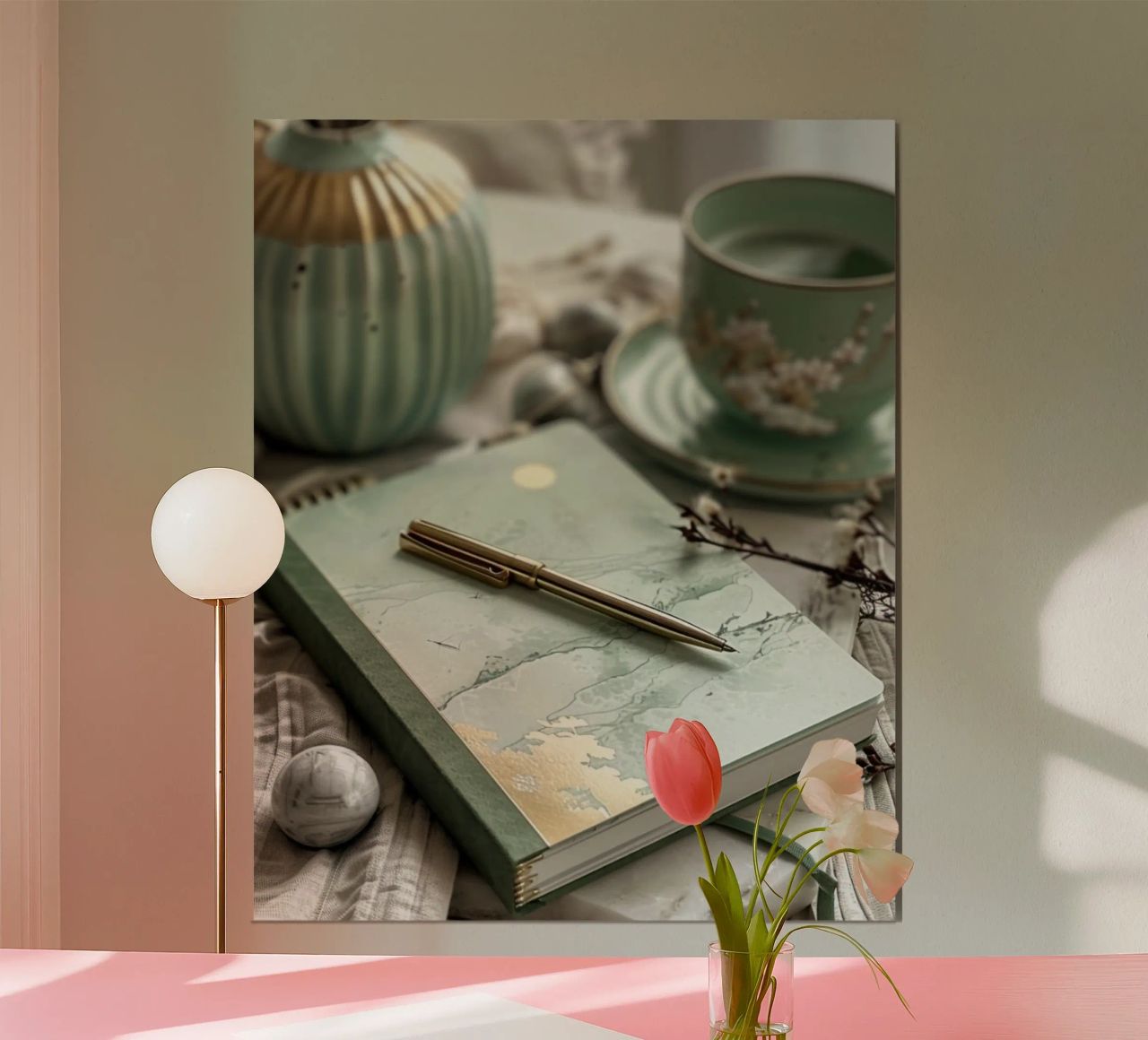 Rêverie à la menthe poster de PhotoVibe Decor