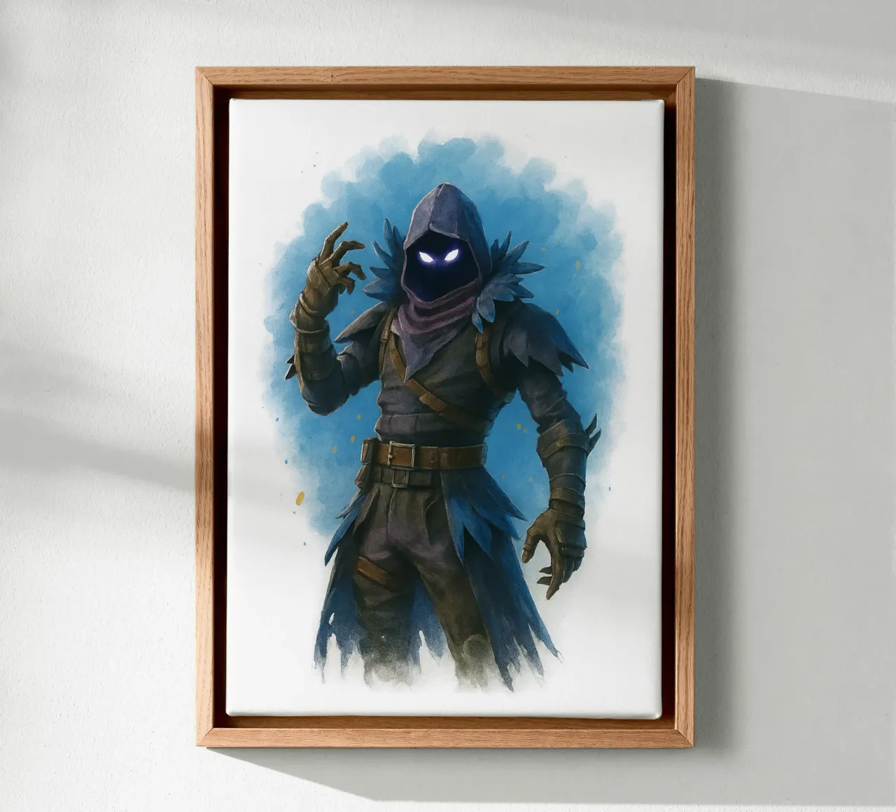 Raven Fortnite tela con Cornice a cassetta da NextPixel
