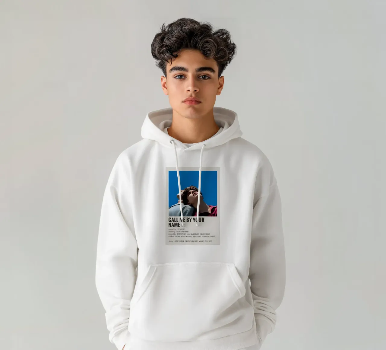 CALL ME BY YOUR NAME 2017 felpa con cappuccio da MVFminimalist