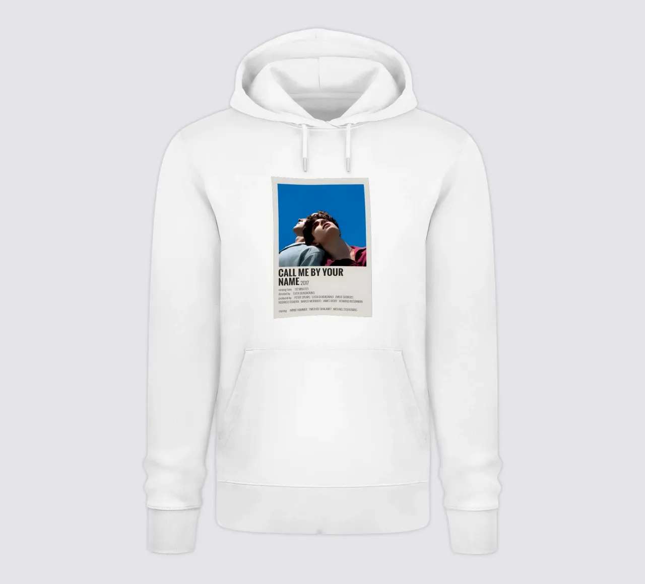 CALL ME BY YOUR NAME 2017 felpa con cappuccio da MVFminimalist