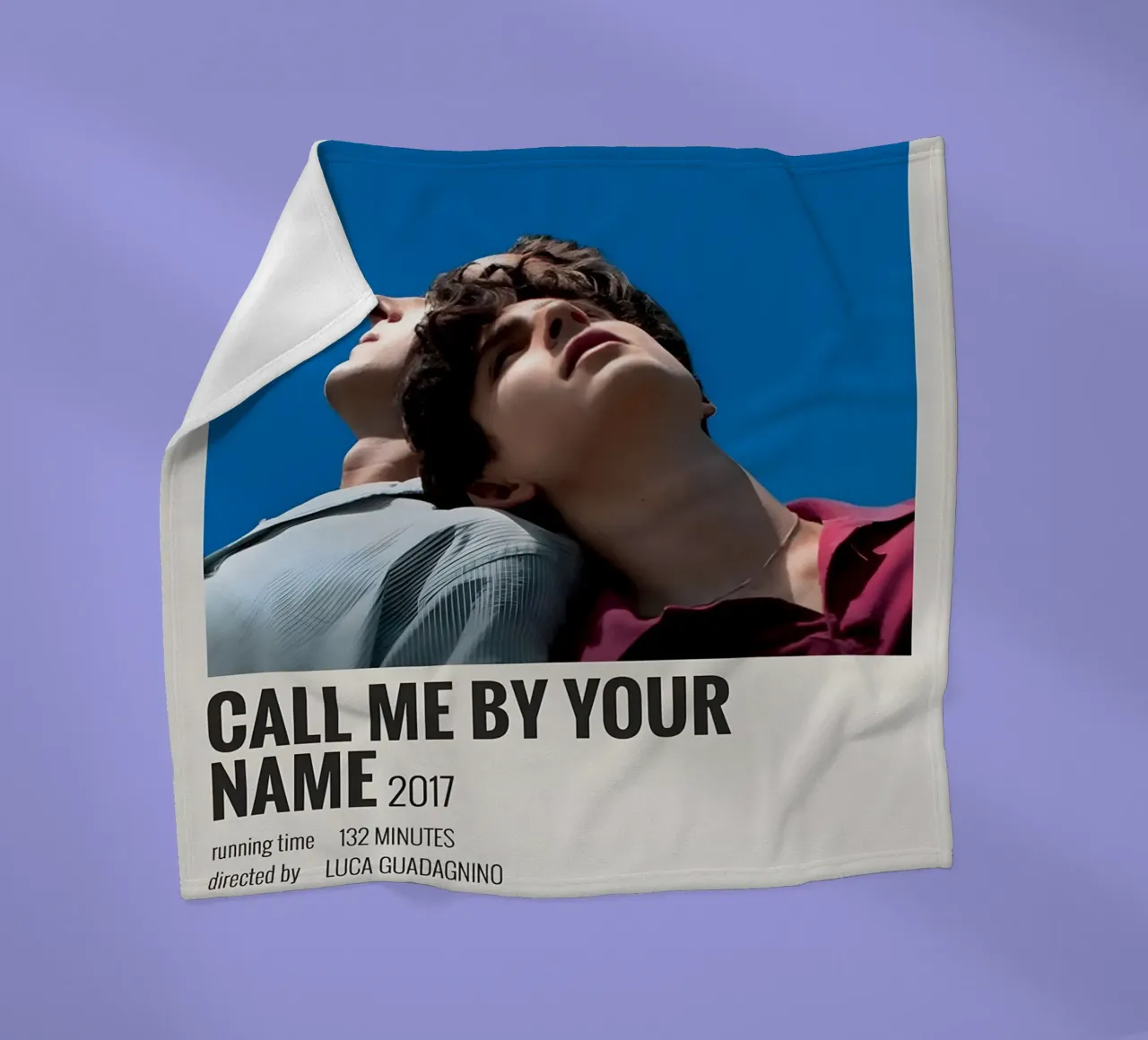 CALL ME BY YOUR NAME 2017 coperta in pile da MVFminimalist