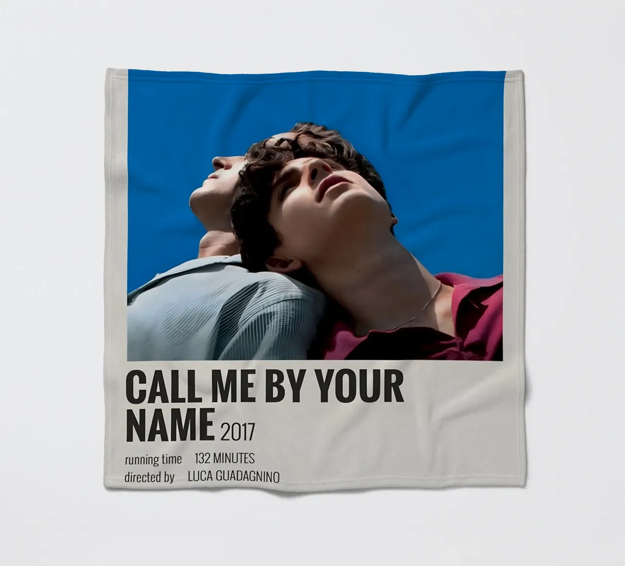 CALL ME BY YOUR NAME 2017 coperta in pile da MVFminimalist