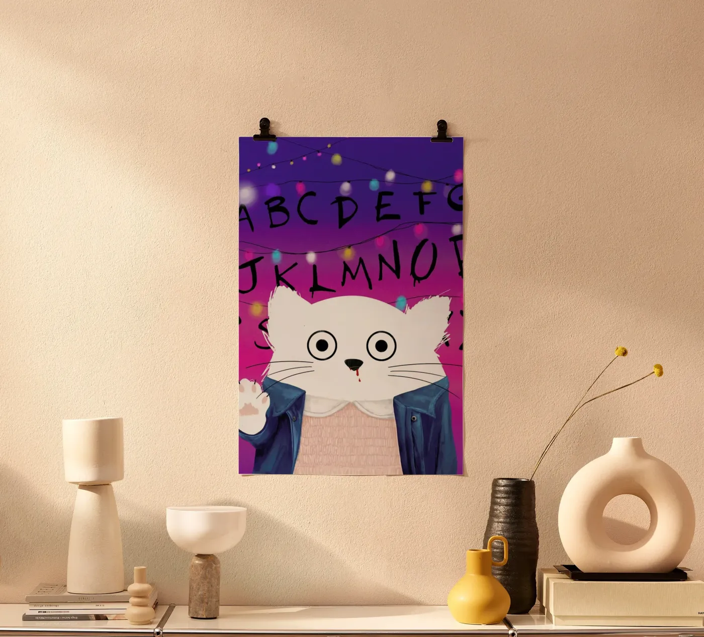 Cat Eleven poster da Doozal