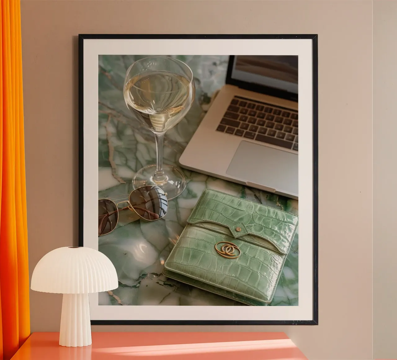 Riverbero di menta poster da PhotoVibe Decor