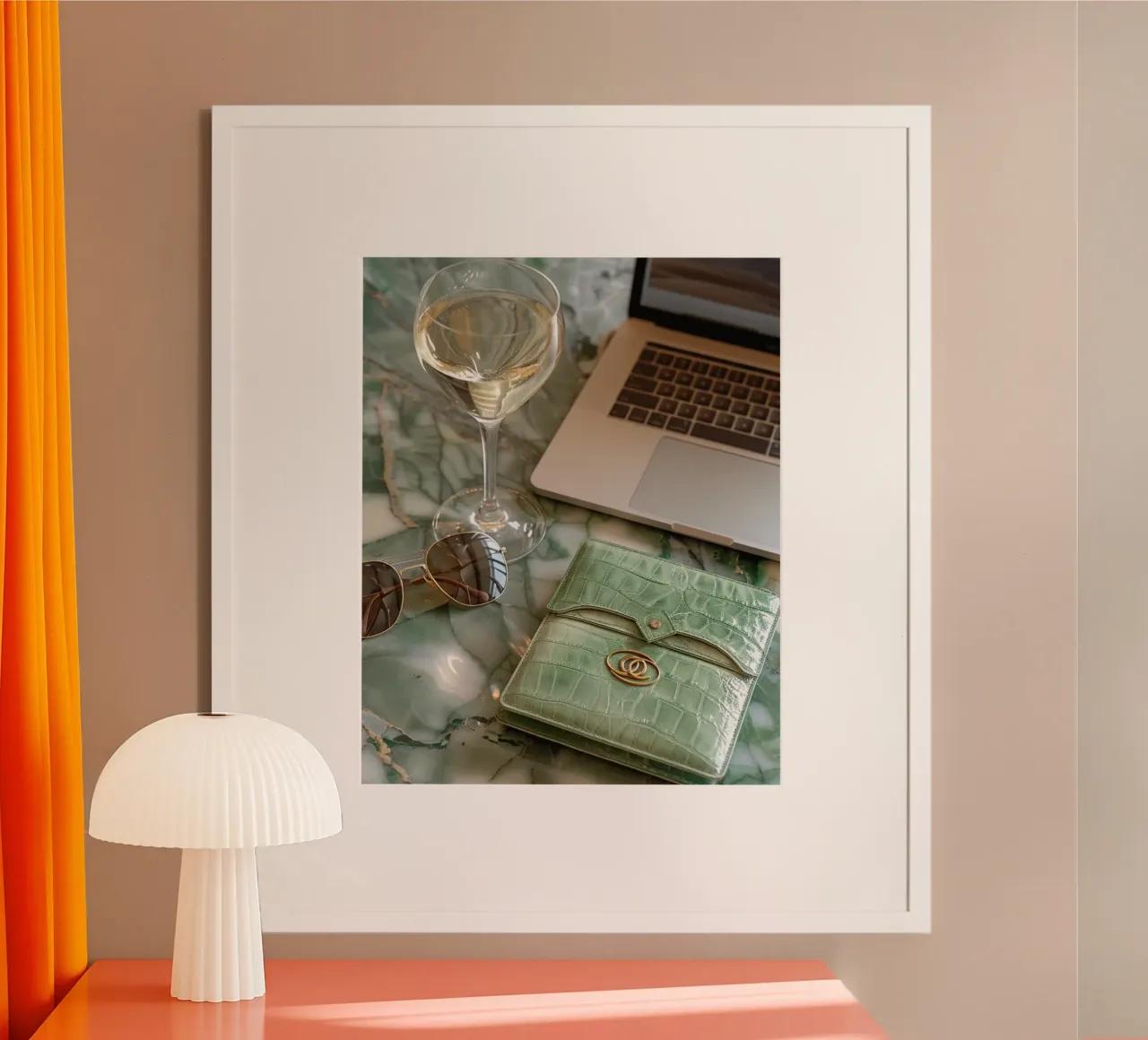 Riverbero di menta poster da PhotoVibe Decor