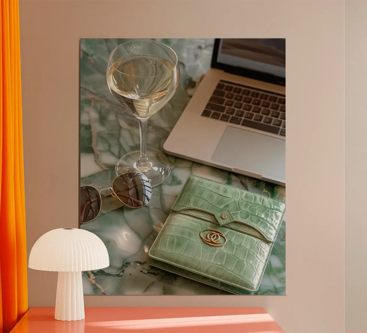 Riverbero di menta poster da PhotoVibe Decor