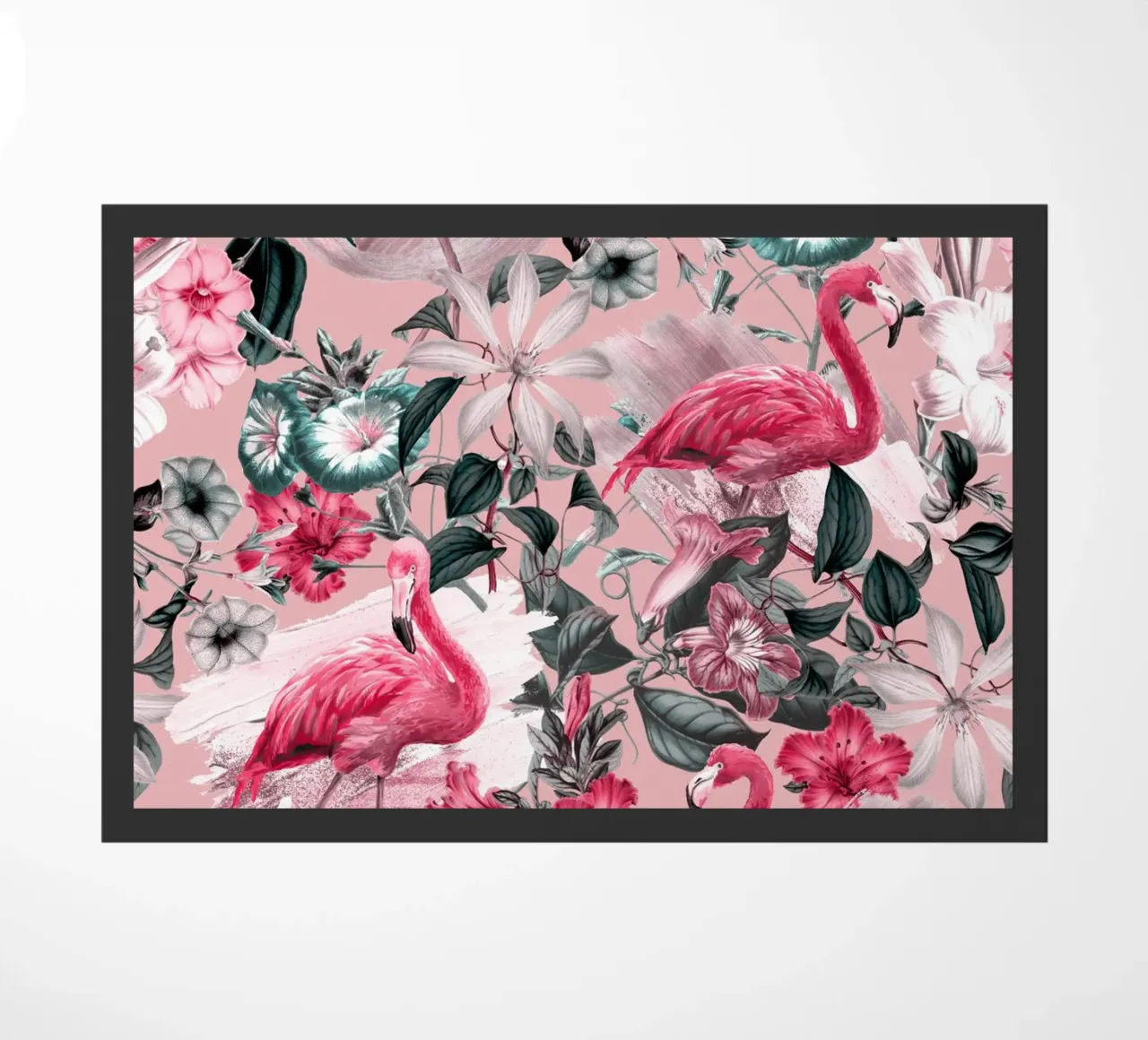 Flamingo and Floral III zerbino da burcukorkmazyurek
