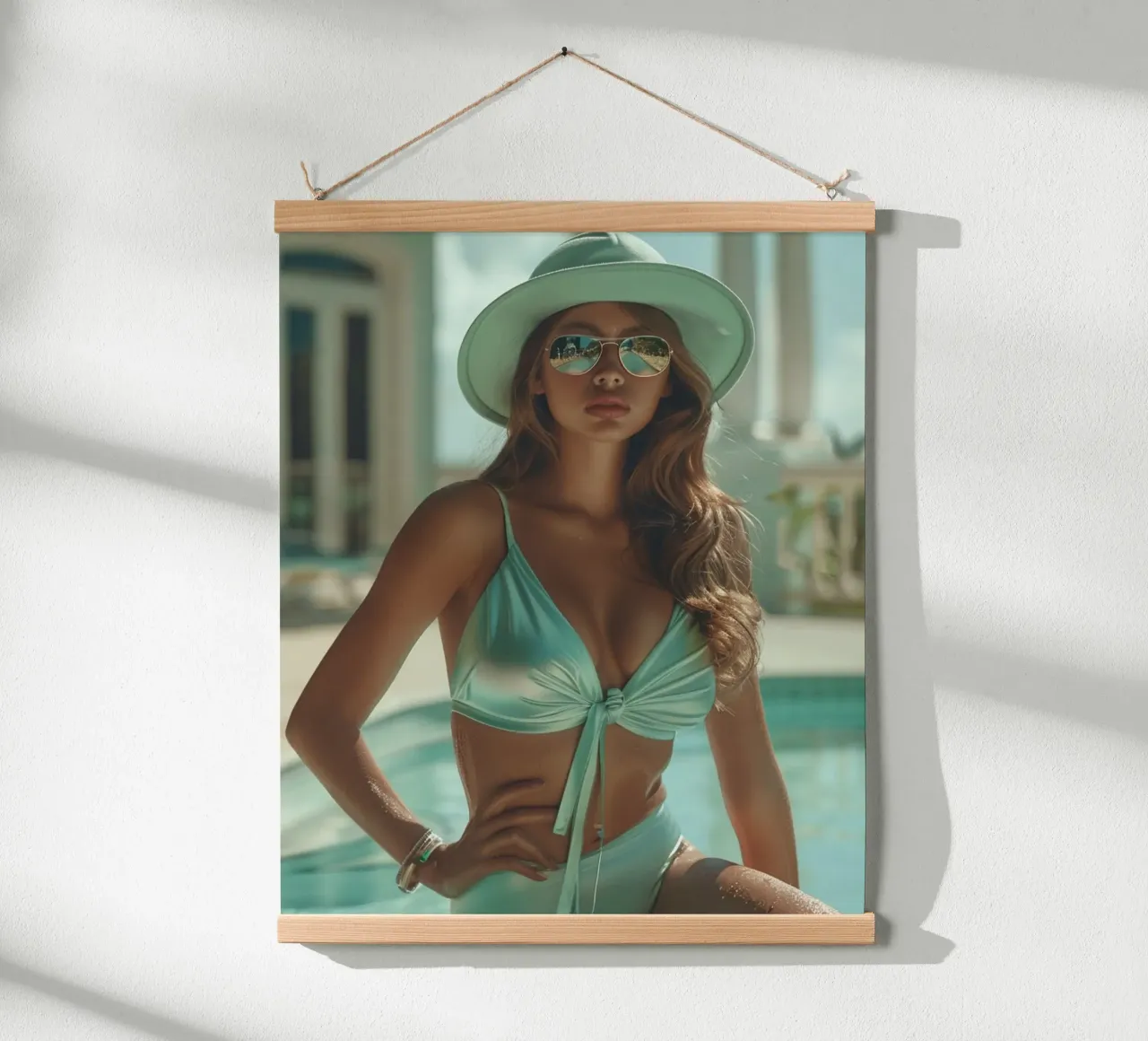 Riverbero di menta poster da PhotoVibe Decor