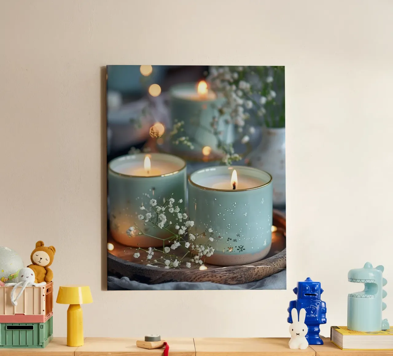 Mint Reverie canvas by PhotoVibe Decor