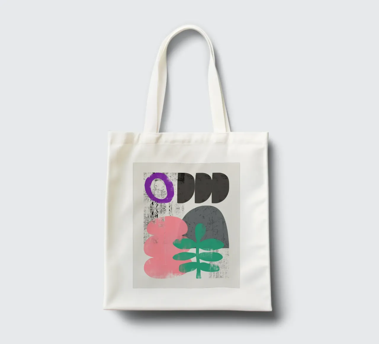 Collage di forme borsa in juta da Little Dean