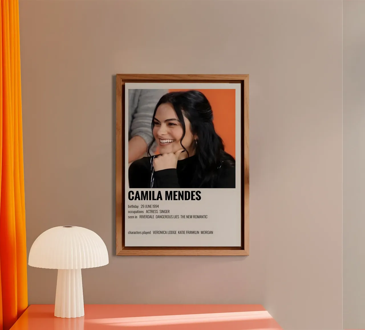 CAMILA MENDES alluminio dibond da MVFminimalist