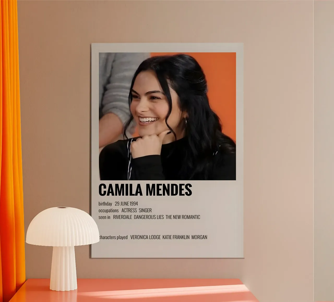 CAMILA MENDES alluminio dibond da MVFminimalist