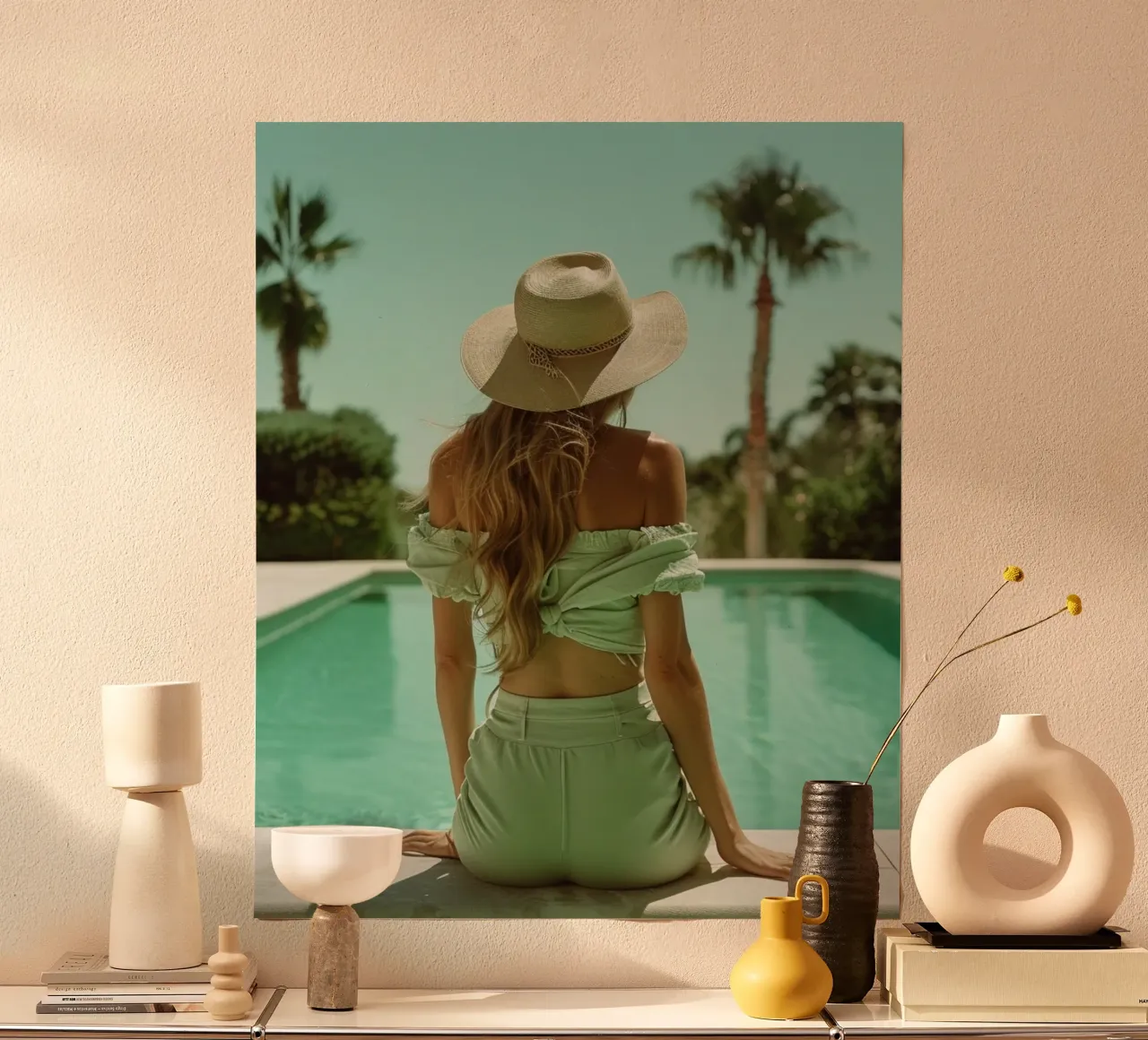 Riverbero di menta poster da PhotoVibe Decor