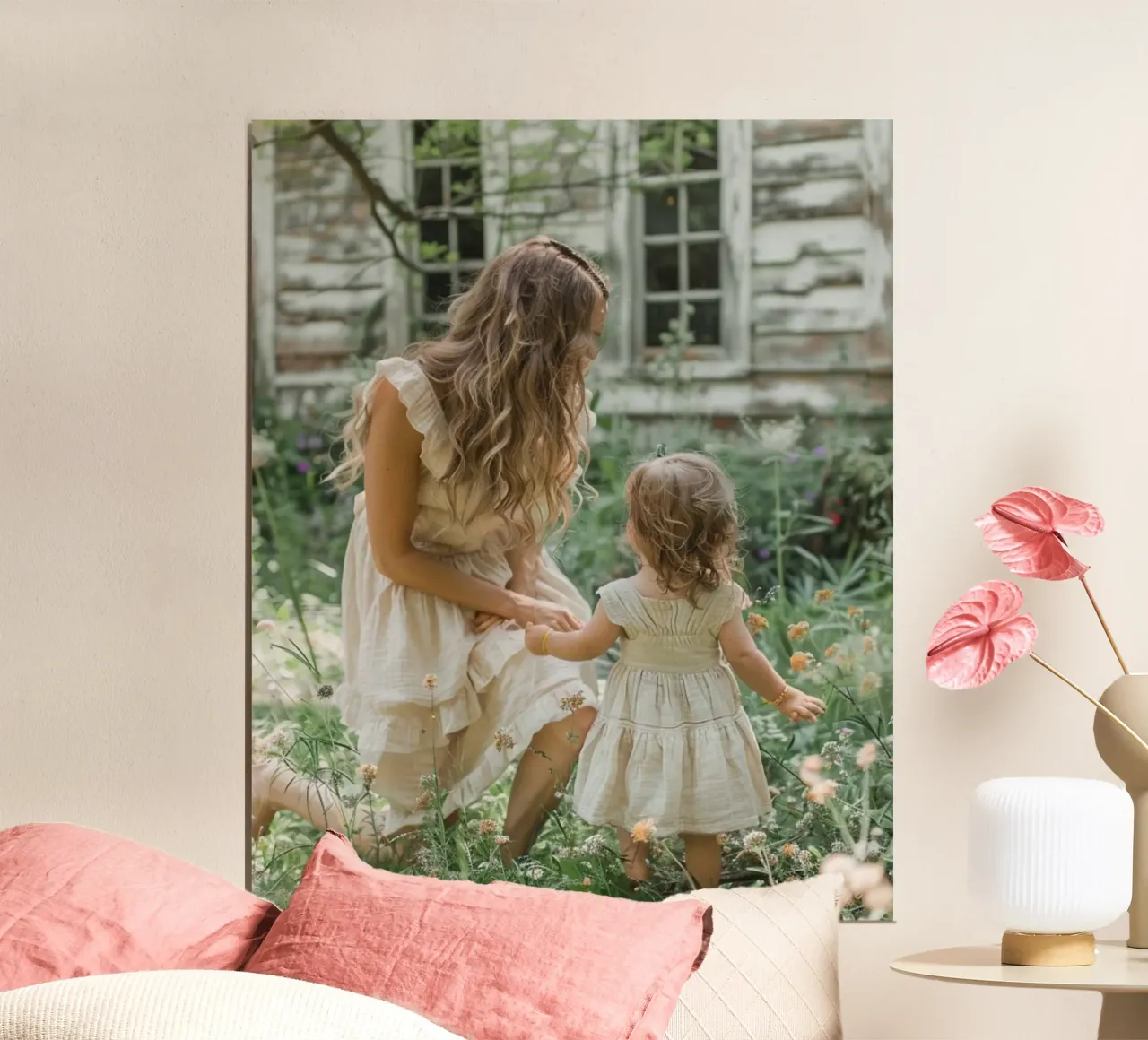 Riverbero di menta poster con telaio in plastica da PhotoVibe Decor