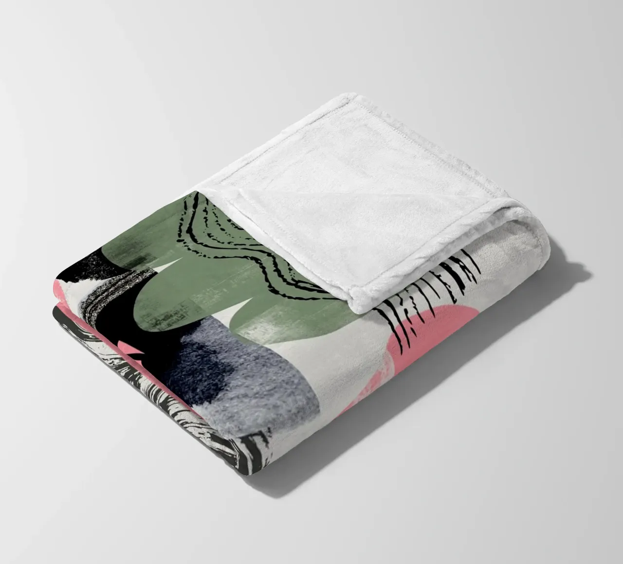 Collage di forme 02 coperta in pile da Little Dean