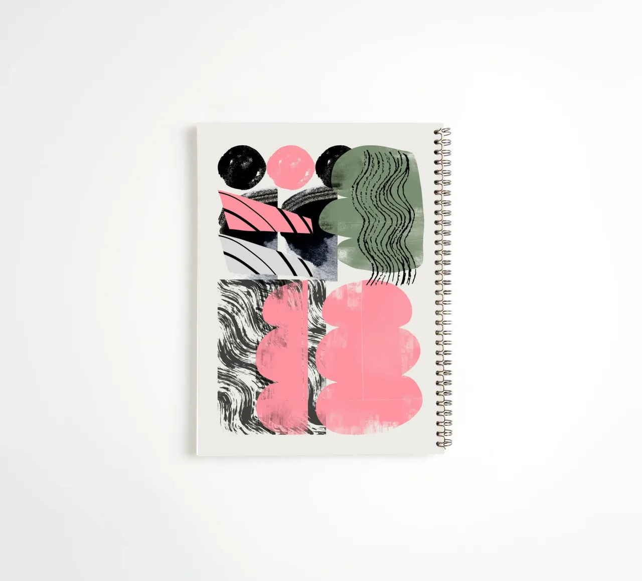 Collage di forme 02 diario ad anelli da Little Dean