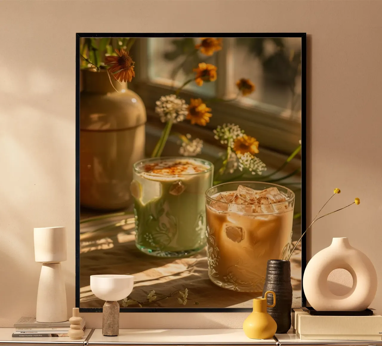 Riverbero di menta poster da PhotoVibe Decor