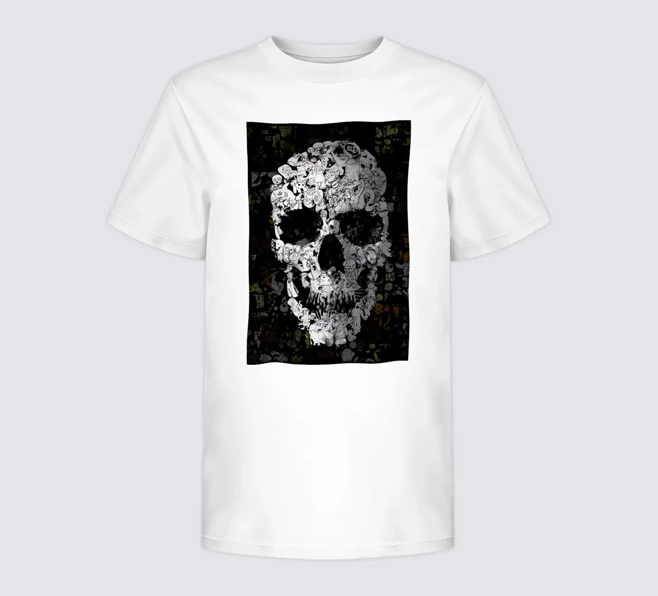 Doodle Skull kids t-shirt by Ali Gulec