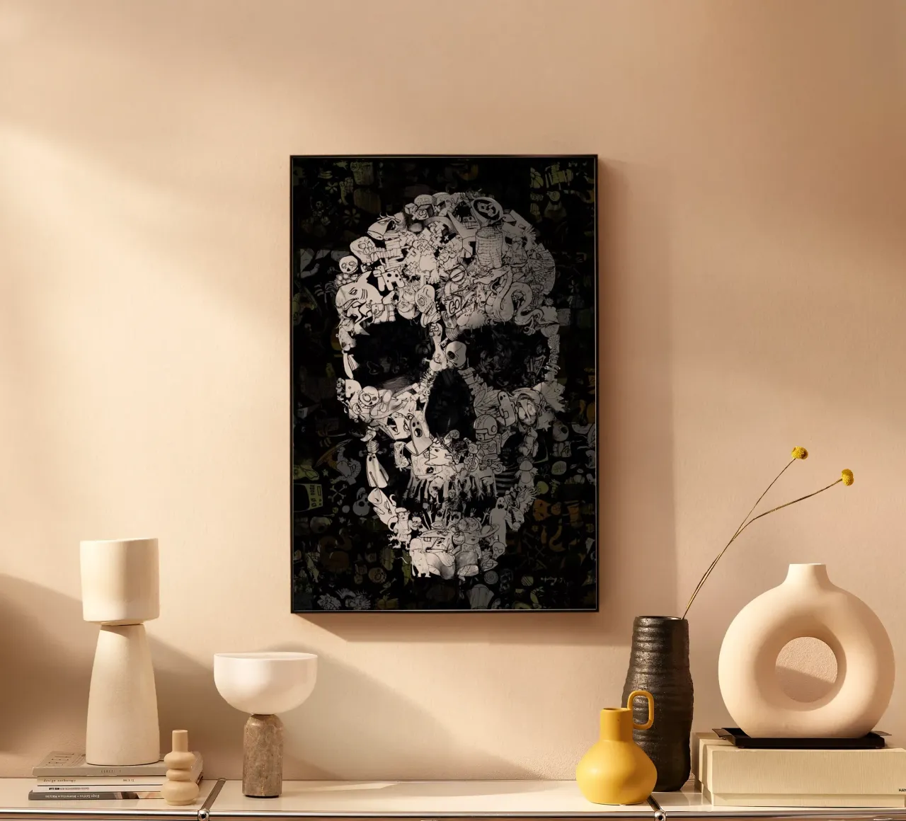 Doodle Skull plexiglass da Ali Gulec