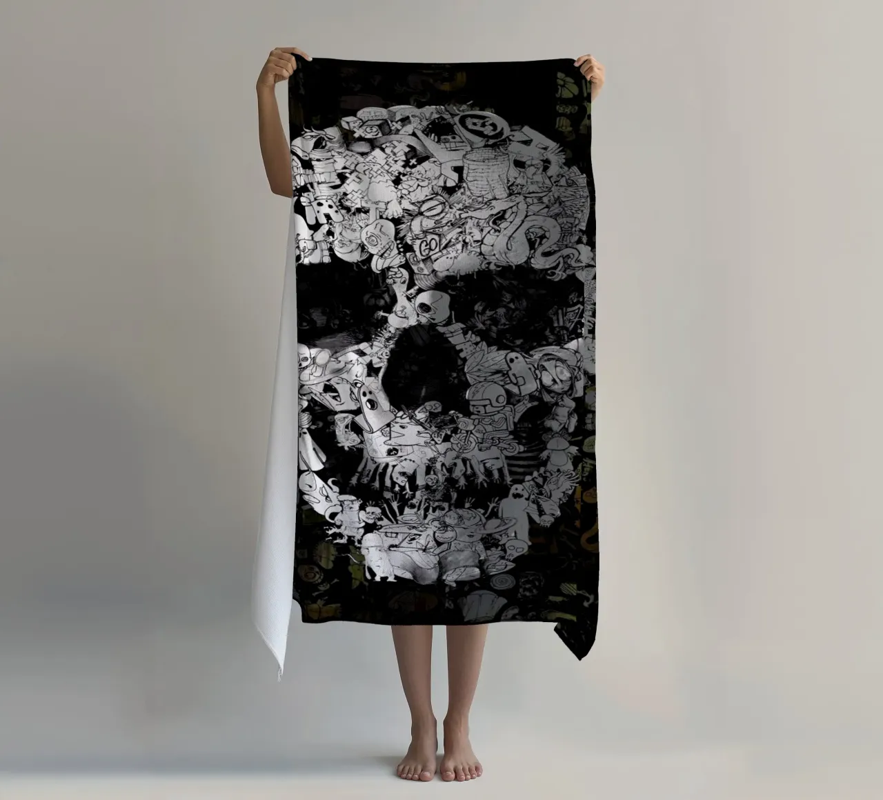 Doodle Skull telo mare da Ali Gulec