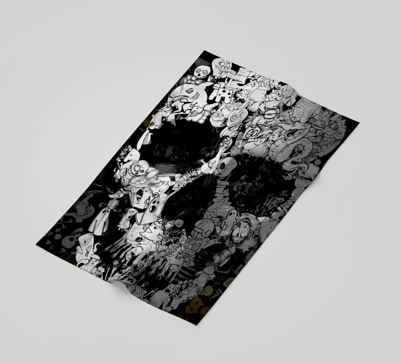 Doodle Skull telo mare da Ali Gulec