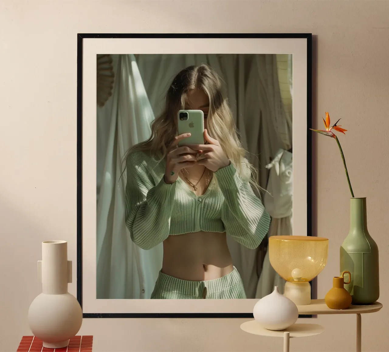 Riverbero di menta poster da PhotoVibe Decor