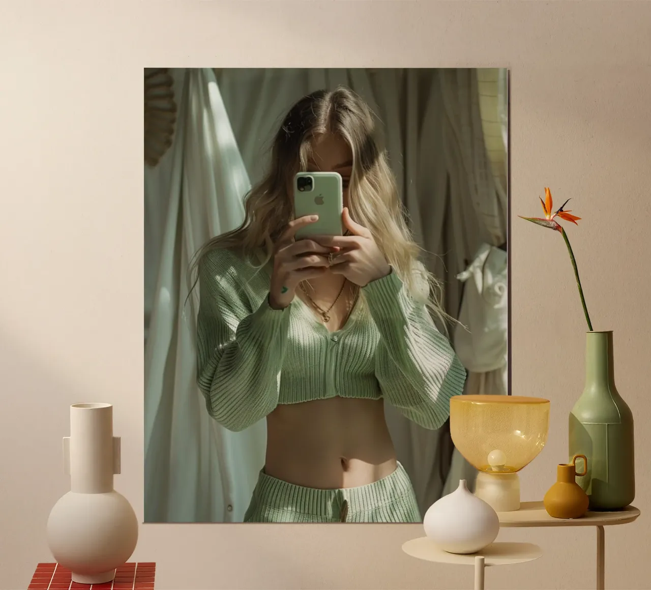 Riverbero di menta poster da PhotoVibe Decor