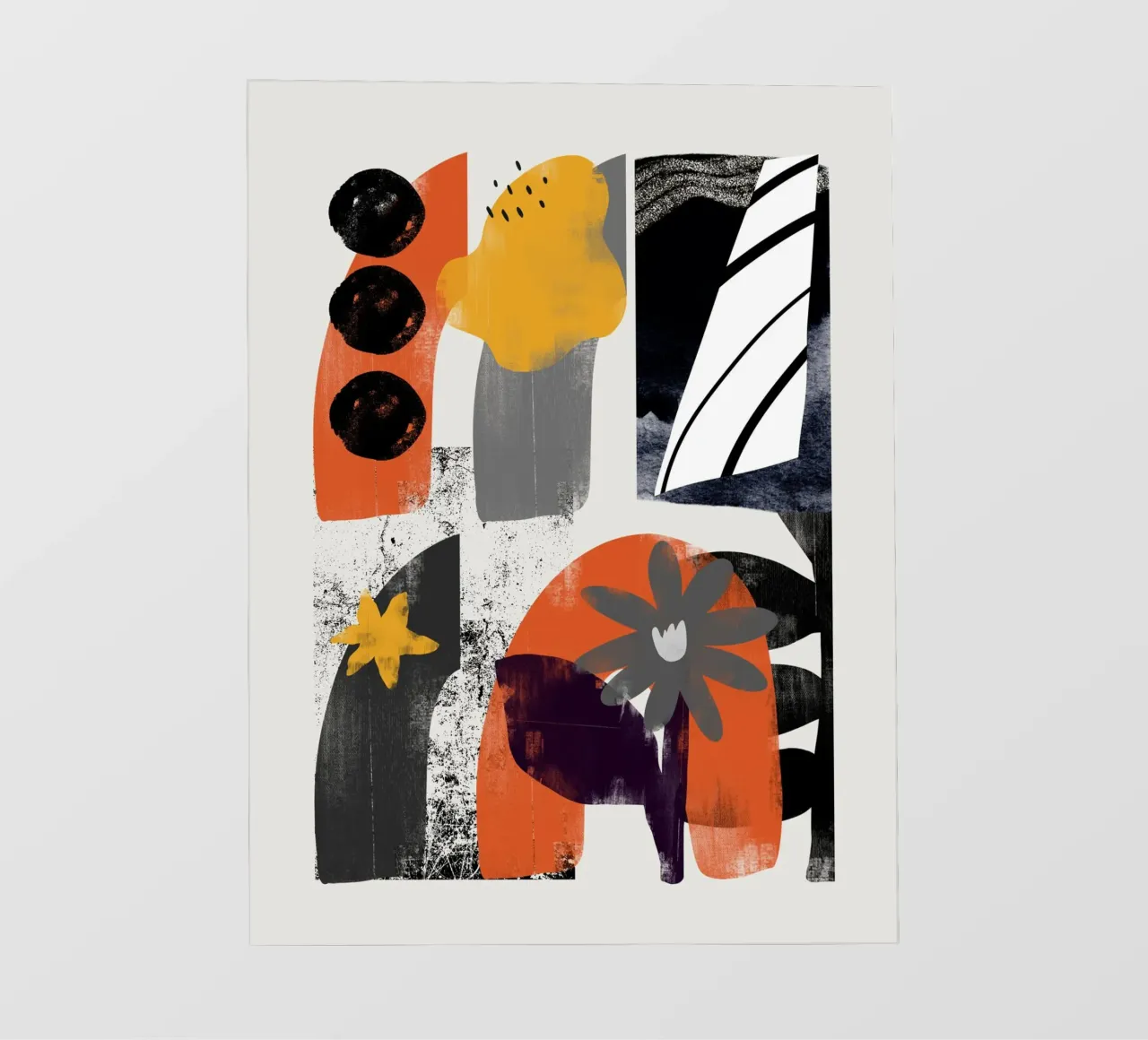 Collage di forme 04 telo in pvc da Little Dean