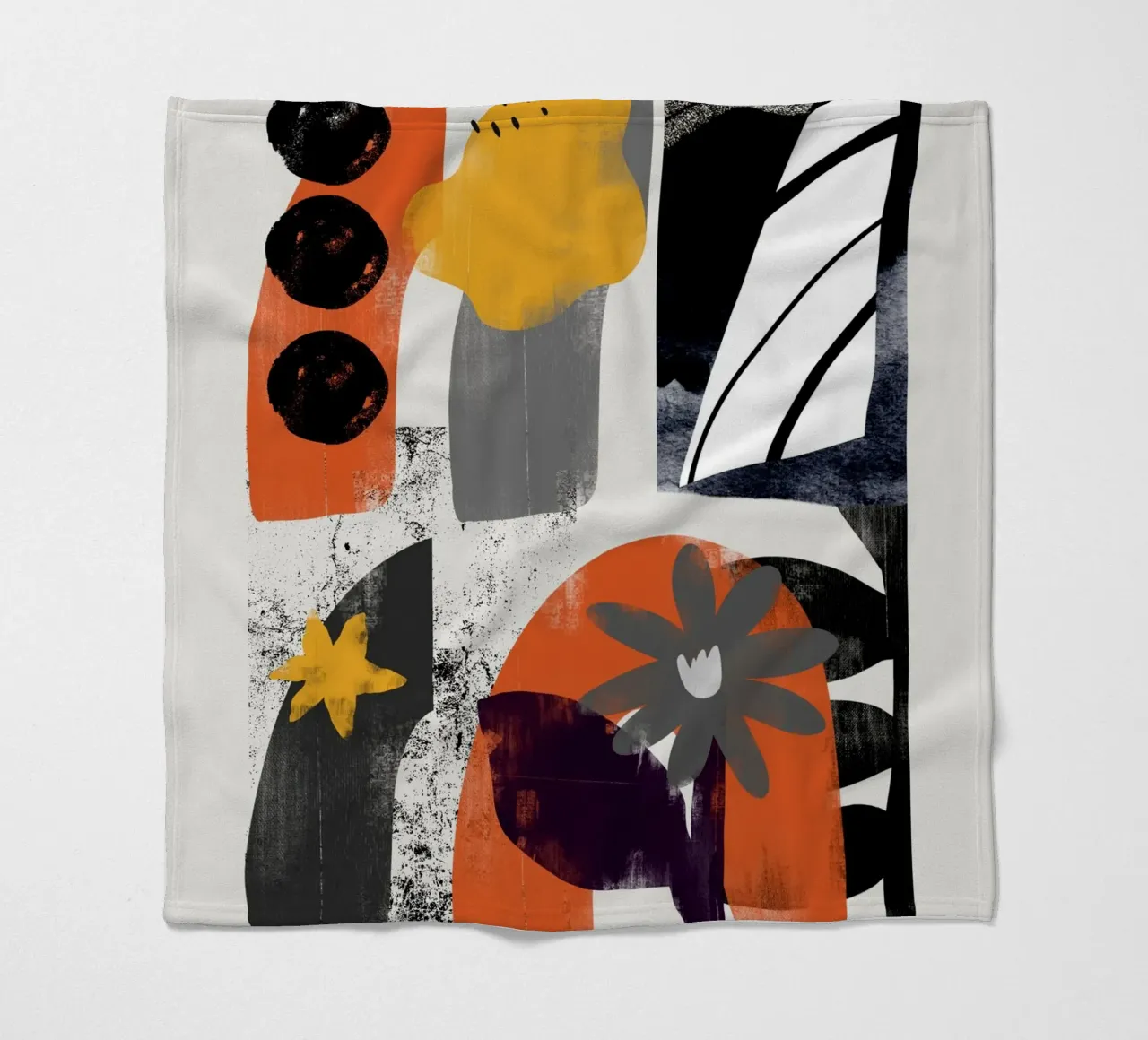 Collage di forme 04 coperta in pile da Little Dean