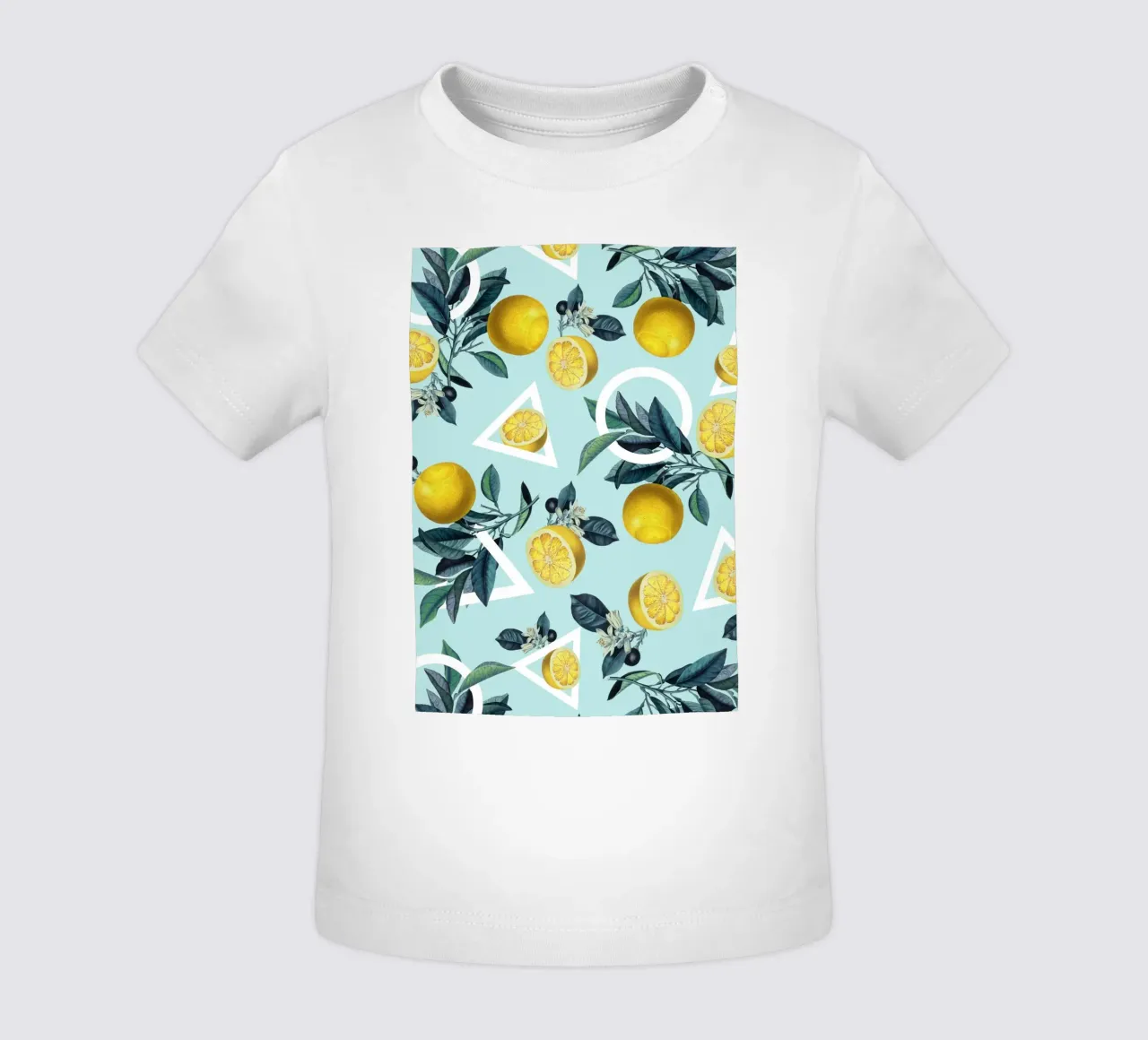 Geometric and Lemon Pattern III maglietta neonato da burcukorkmazyurek