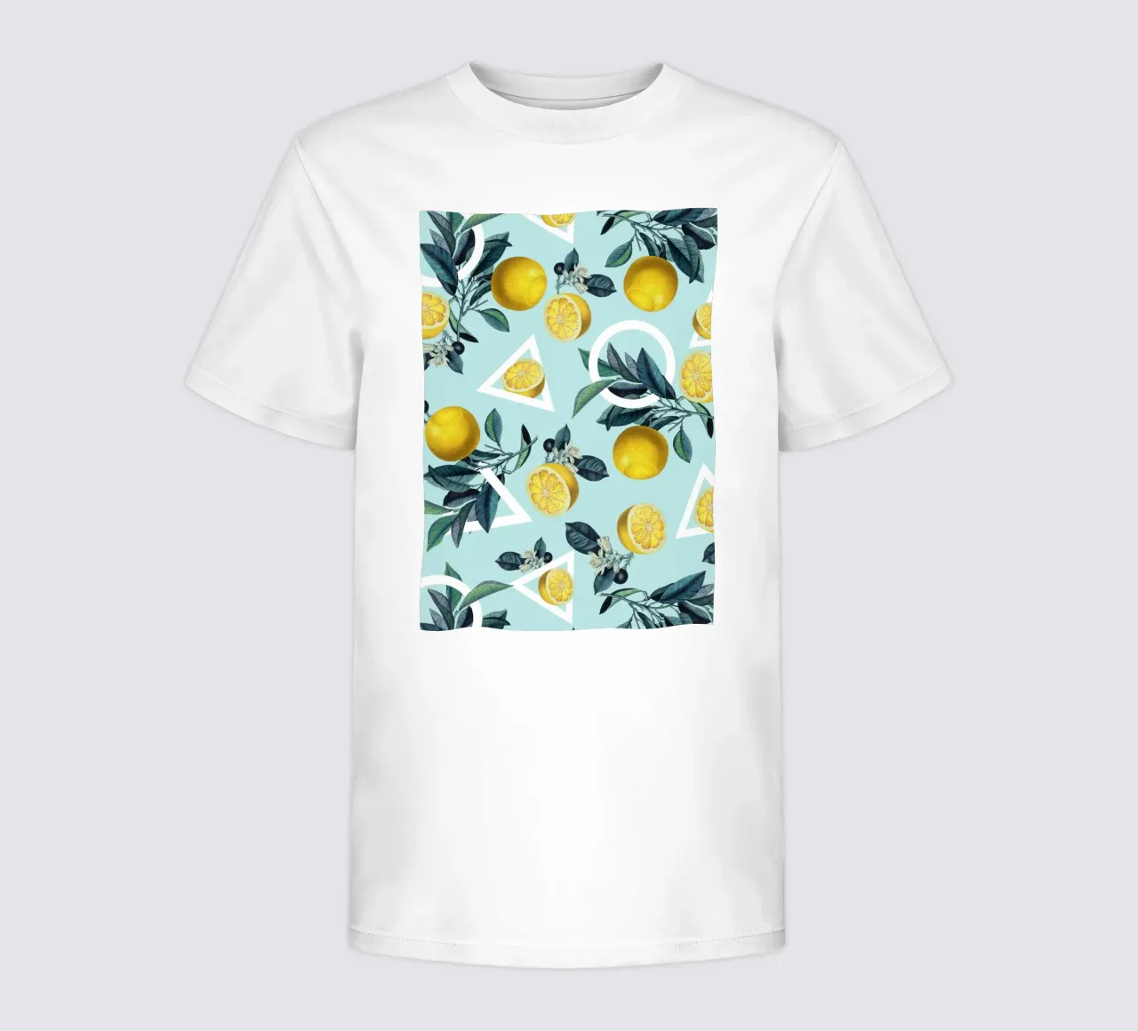 Geometric and Lemon Pattern III t-shirt bambini da burcukorkmazyurek