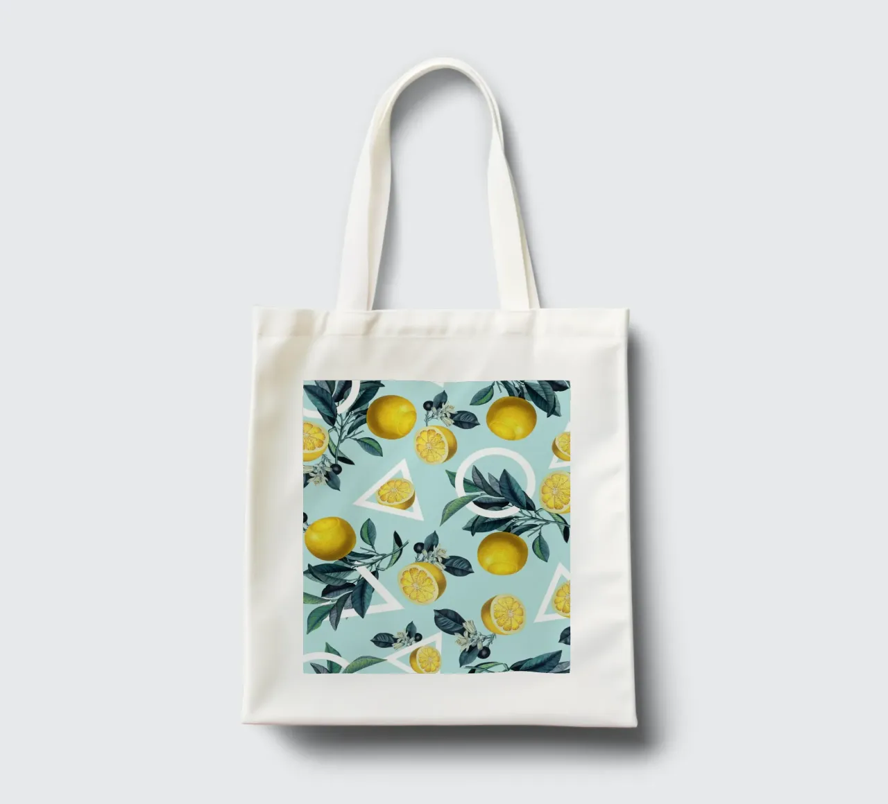 Geometric and Lemon Pattern III tote bag de burcukorkmazyurek