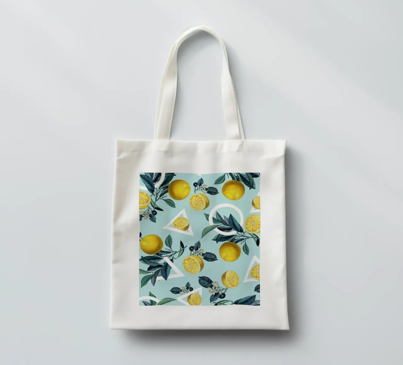 Geometric and Lemon Pattern III tote bag de burcukorkmazyurek