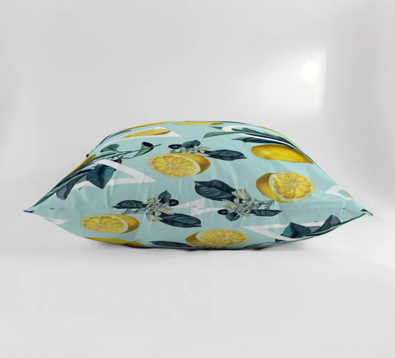Geometric and Lemon Pattern III cuscino da burcukorkmazyurek