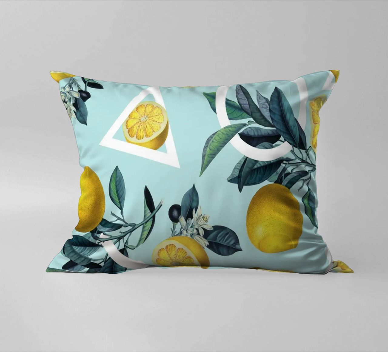 Geometric and Lemon Pattern III cuscino da burcukorkmazyurek