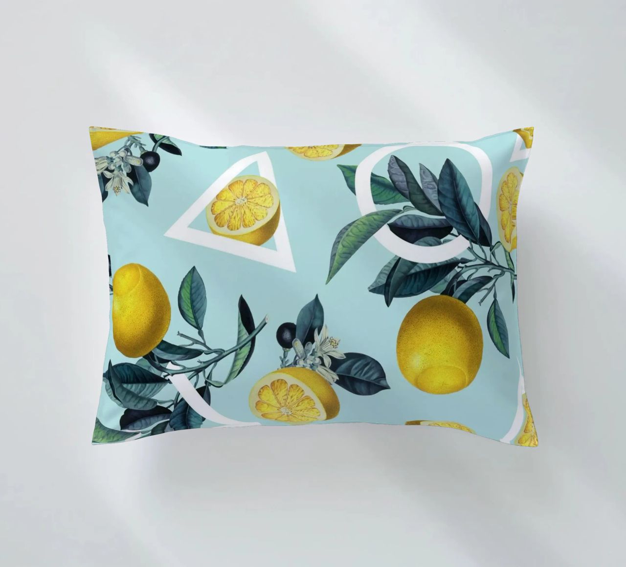 Geometric and Lemon Pattern III cuscino da burcukorkmazyurek