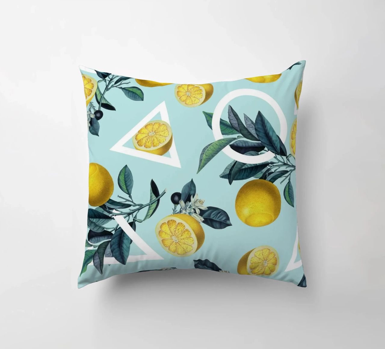 Geometric and Lemon Pattern III cuscino da burcukorkmazyurek