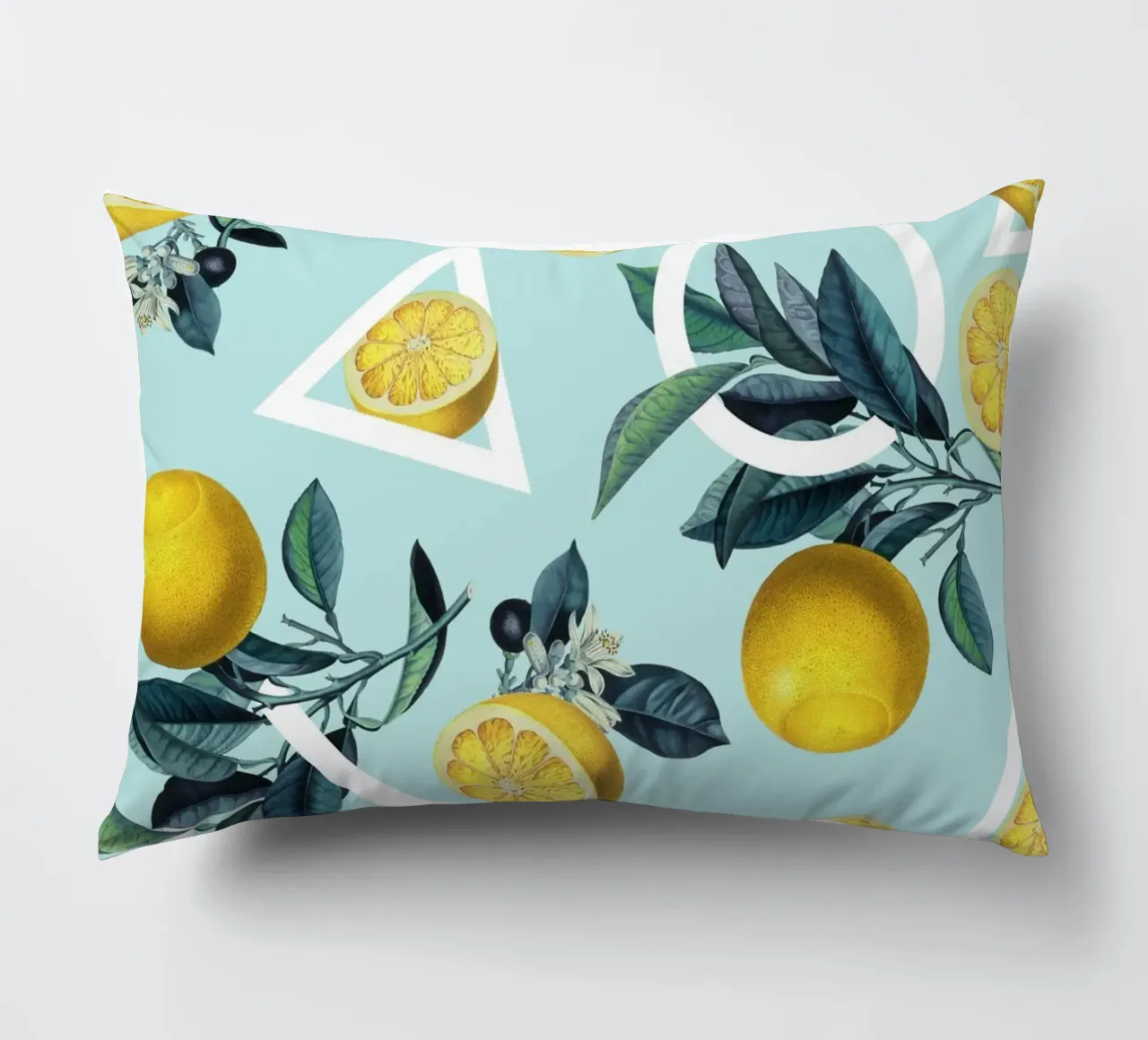 Geometric and Lemon Pattern III cojín de burcukorkmazyurek