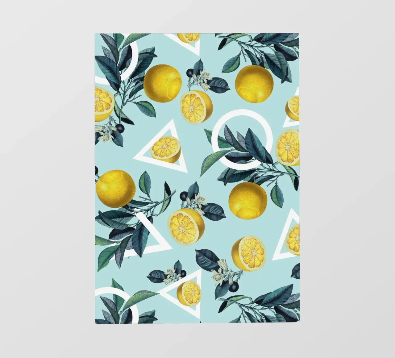 Geometric and Lemon Pattern III Backlit Folie von burcukorkmazyurek